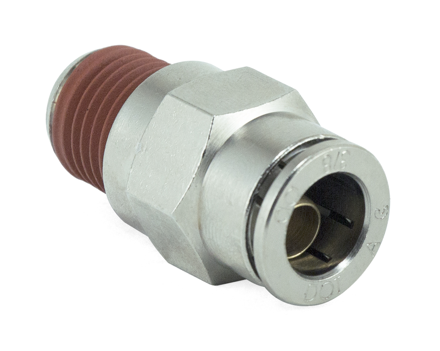 Air Lift Performance 21853 Straight Male - 1/4in MNPT X 3/8in PTC - DOT - SMC # KV2H11-35S